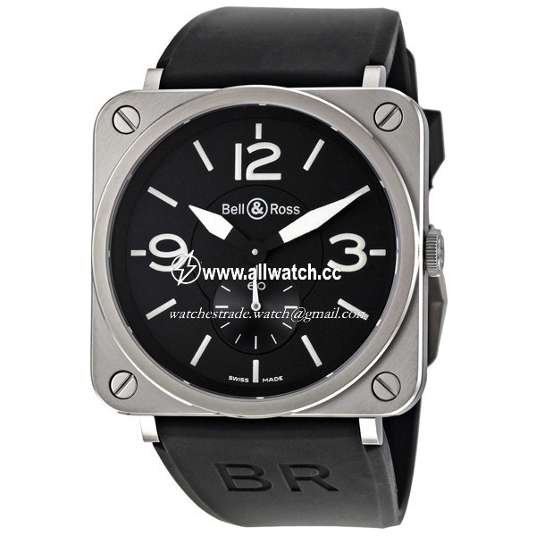 Bell & Ross BRS-BL-ST/SRB Aviation Mens Quartz Stainless Steel