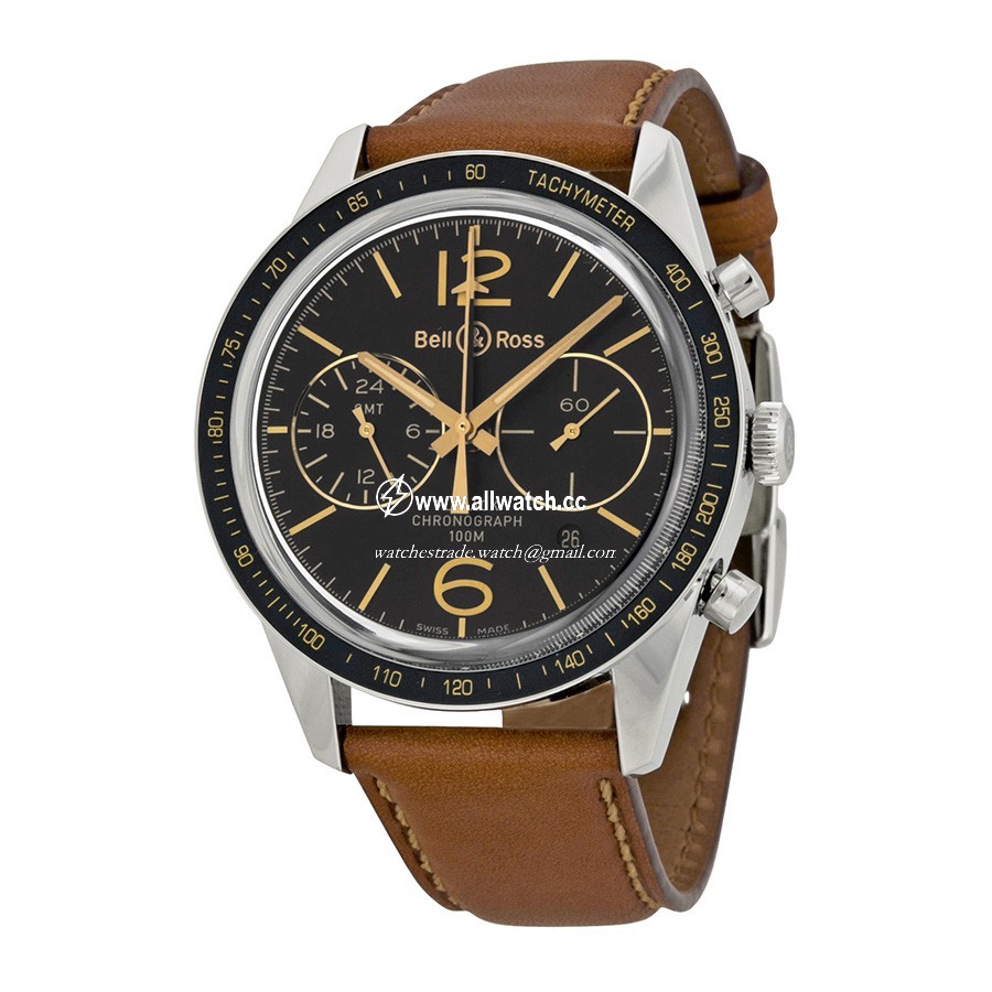 Bell & Ross BRV126-FLYBACK Mens Automatic Stainless Steel