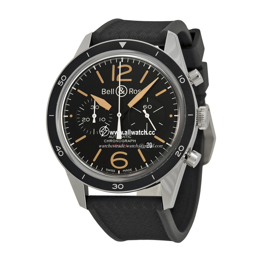 Bell & Ross BRV126-ST-HER/SRB Mens Automatic Stainless Steel