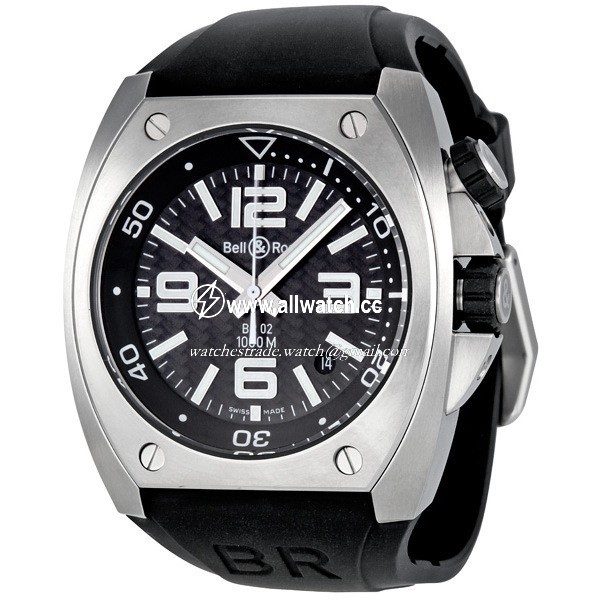 Bell & Ross BR02-ST-FIB Marine Mens Automatic Stainless Steel
