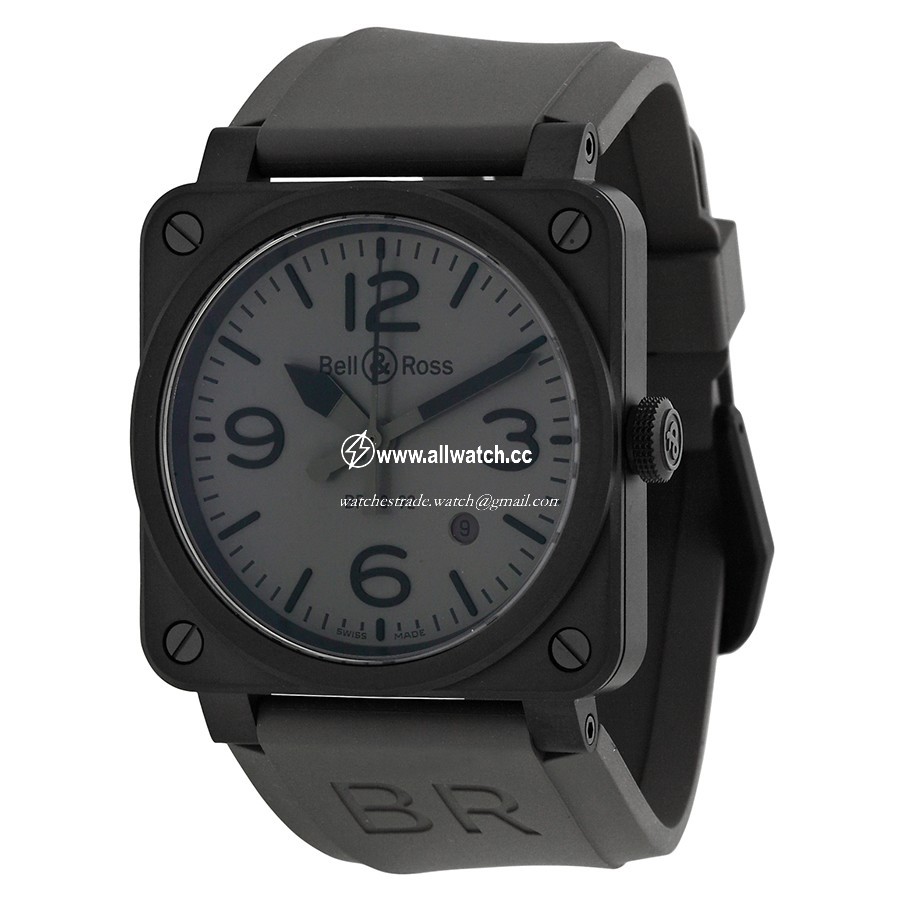 Bell & Ross BR0392-COMMANDOCE Vintage Mens Automatic Grey Ceramic