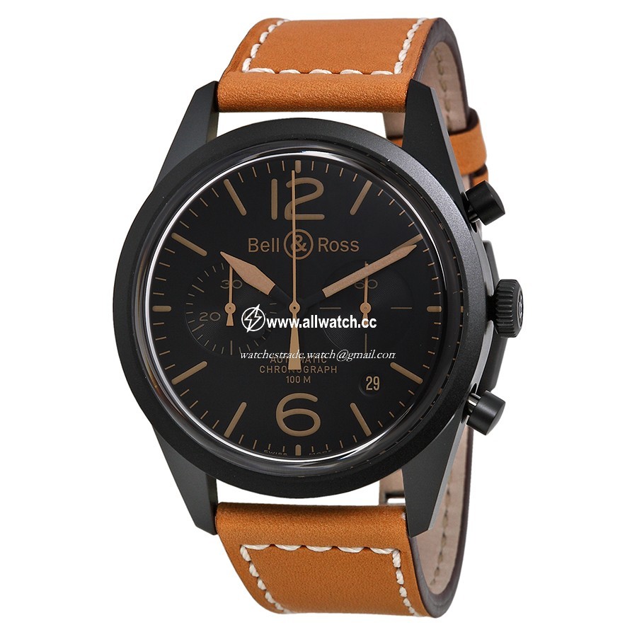 Bell & Ross BR126-HERITAGE Vintage Mens Automatic Black IP Stainless Steel