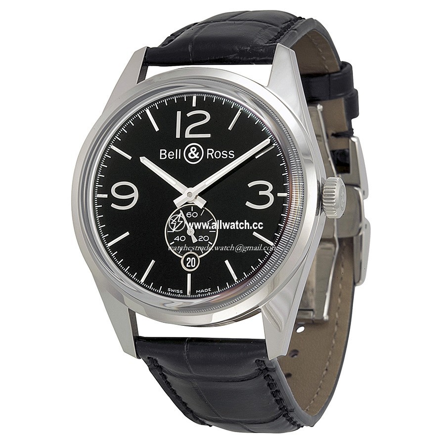 Bell & Ross BRG123-BL-ST-SCR Vintage Mens Automatic Stainless Steel
