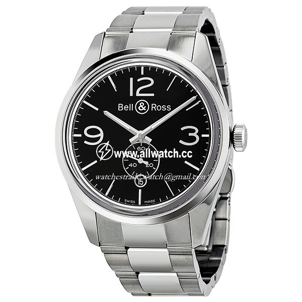 Bell & Ross BRG123-BL-ST/SST Vintage Mens Automatic Stainless Steel
