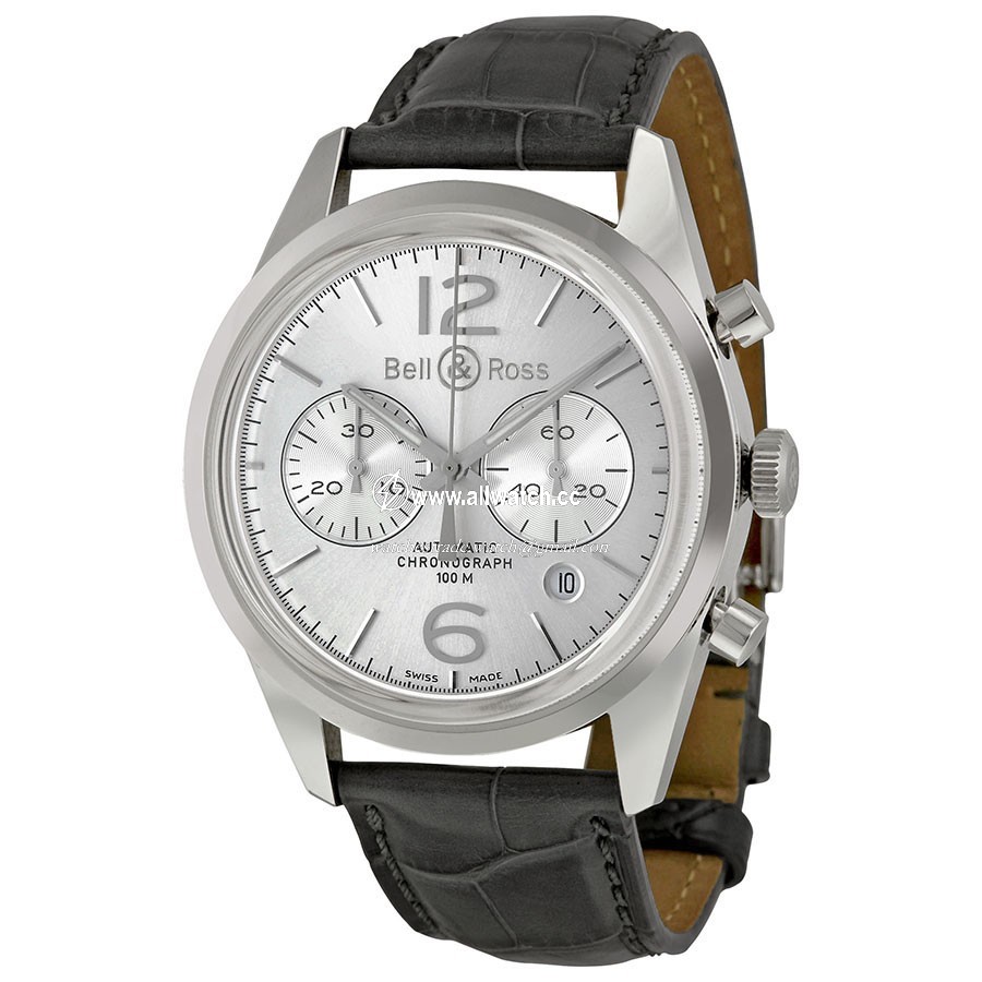 Bell & Ross BRG126-WH-ST/SCR Vintage Mens Automatic Stainless Steel