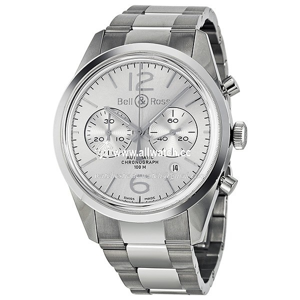 Bell & Ross BRG126-WH-ST/SST Vintage Mens Automatic Stainless Steel