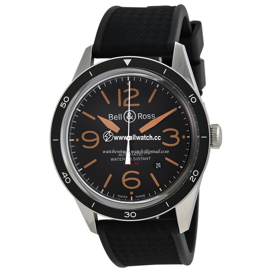 Bell & Ross BRV123-ST-HER/SRB Vintage Mens Automatic Stainless Steel