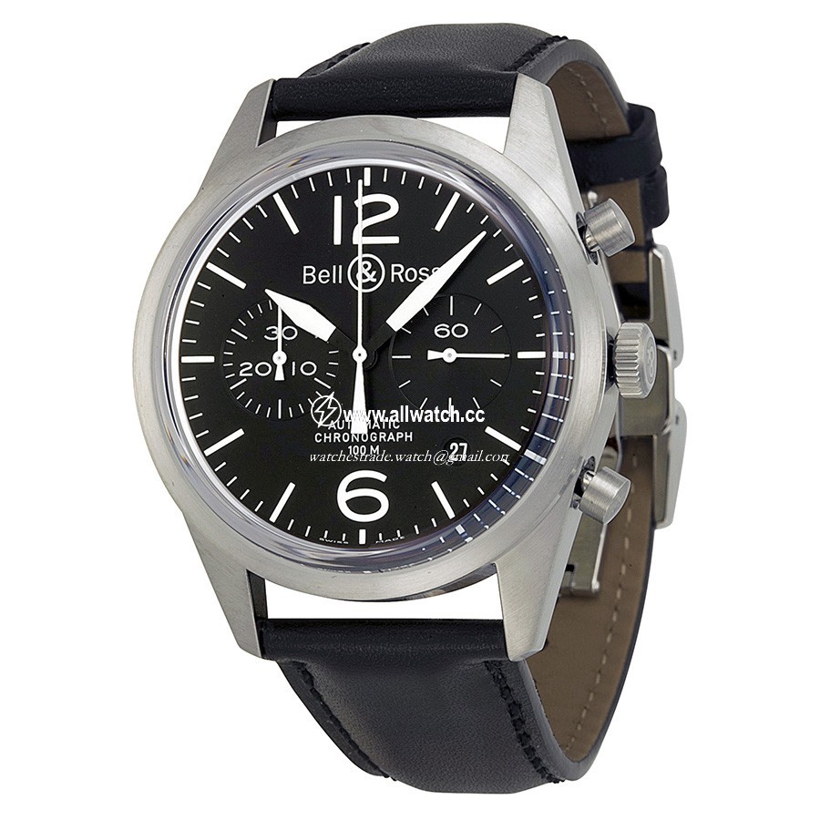 Bell & Ross BRV126-BL-ST/SCA Vintage Mens Automatic Stainless Steel