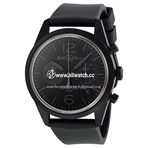 Bell & Ross BRV126-PHANTOM Vintage Mens Automatic Black PVD Steel