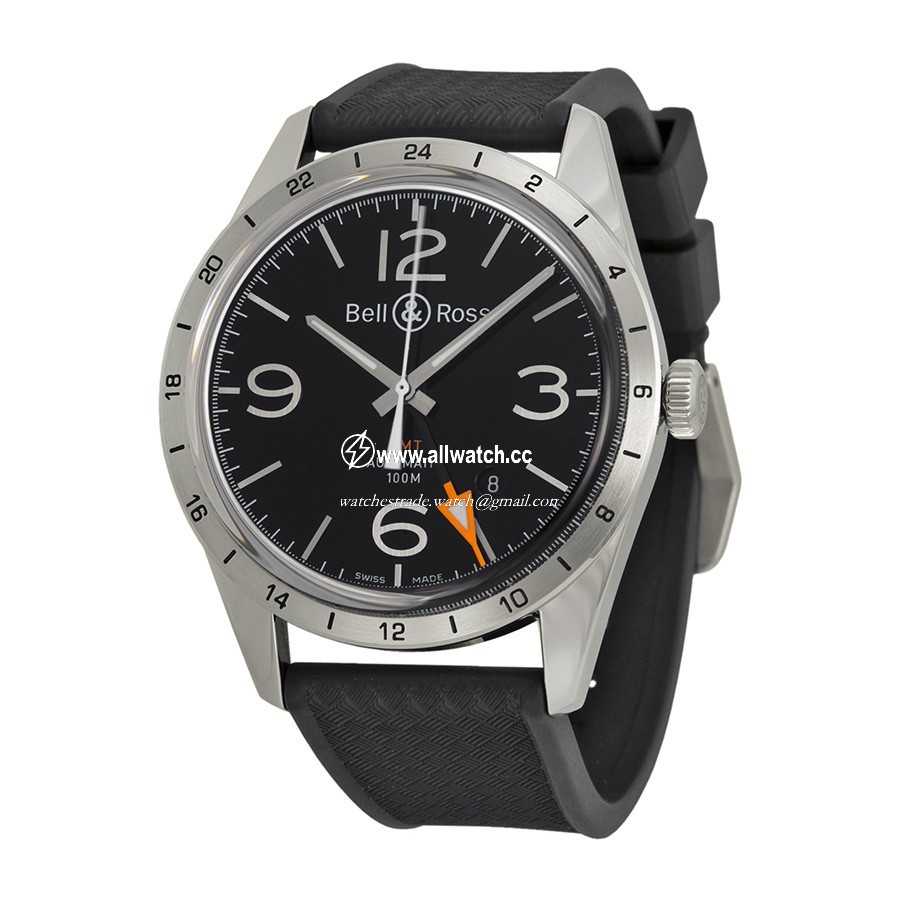 Bell & Ross BRV123-BL-GMT-SRB Mens Automatic Stainless Steel