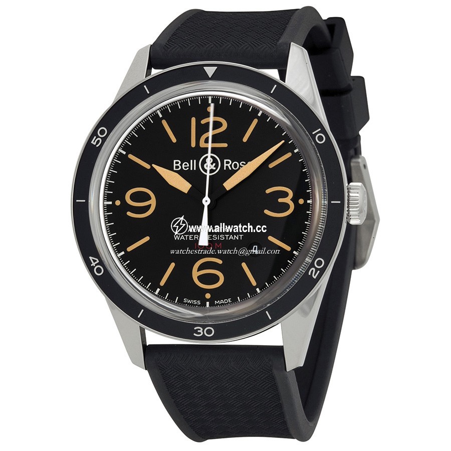 Bell & Ross BR123-HER-SRB Vintage Mens Automatic Stainless Steel