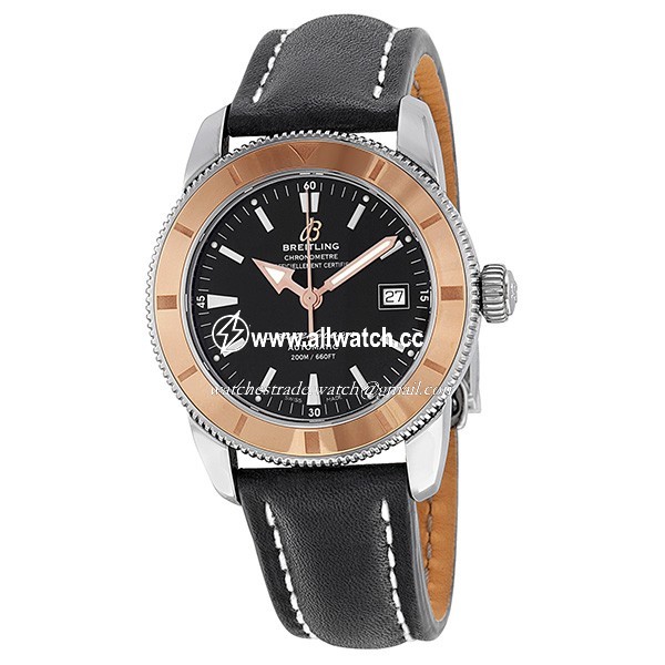 Breitling U1732112-BA61BKLD Superocean Heritage Mens Automatic Stainless Steel and 18kt Rose Gold