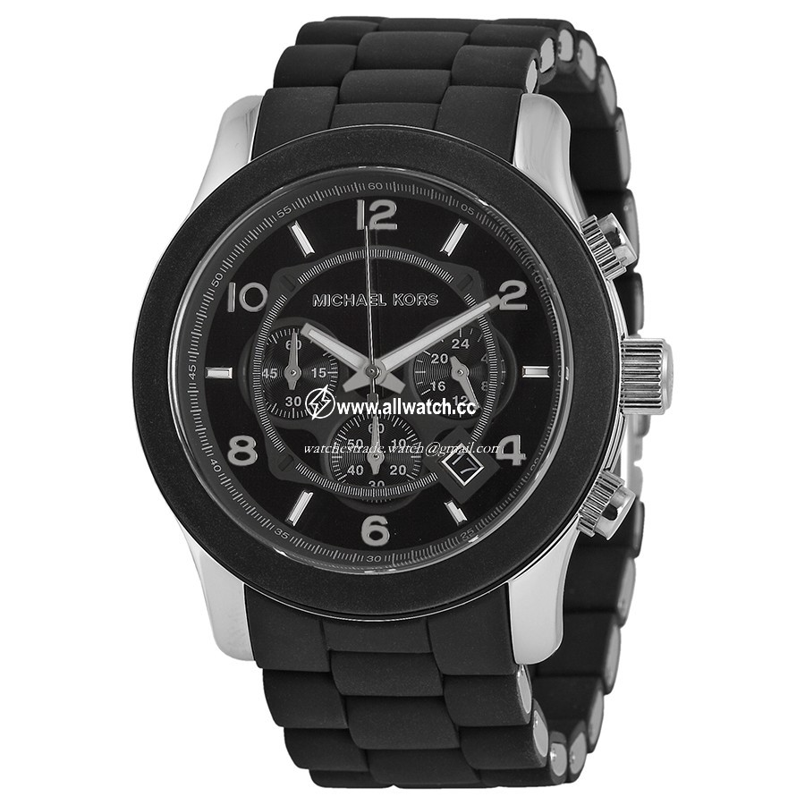 Michael Kors MK8107 Runway Unisex Quartz Black Ion-plated Stainless Steel
