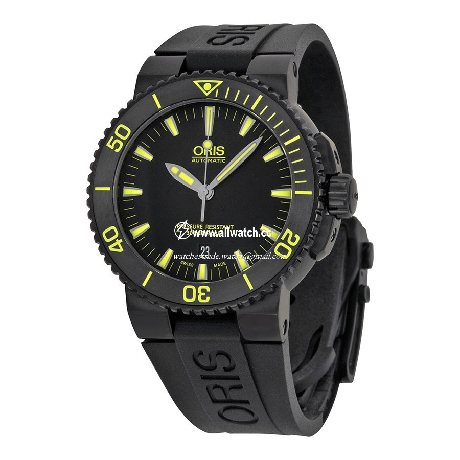 Oris 01 733 7653 4722RS Mens Automatic Black DLC-coated Stainless Steel