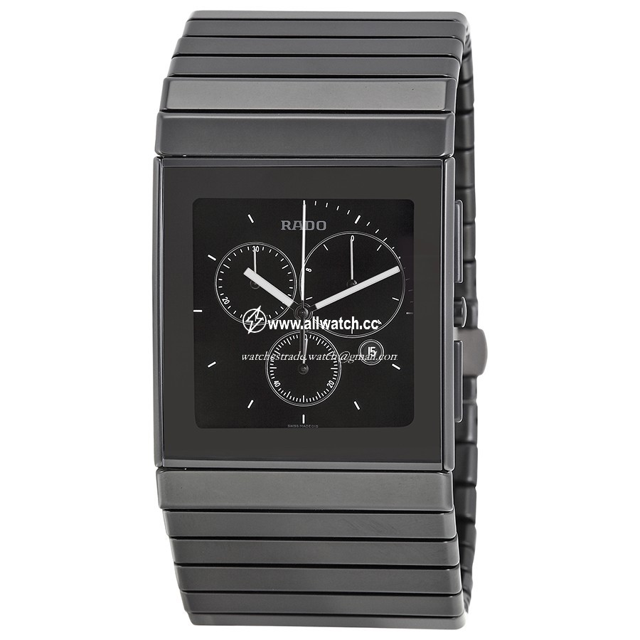 Rado R21715152 Ceramica Mens Quartz Black Ceramic