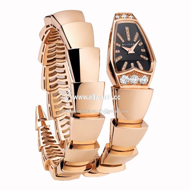 Bvlgari SPP26BGD1GD.1T Serpenti Ladies Quartz 18kt Pink Gold