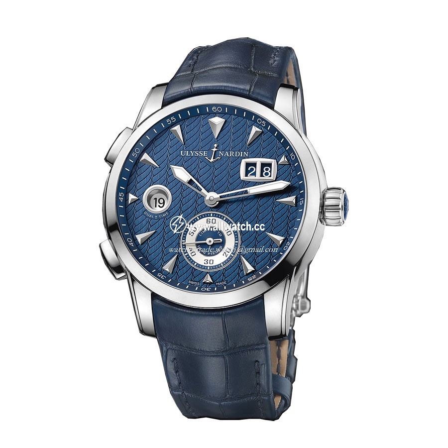 Ulysse Nardin 3343-126LE/93 Dual Time Mens Automatic Stainless Steel