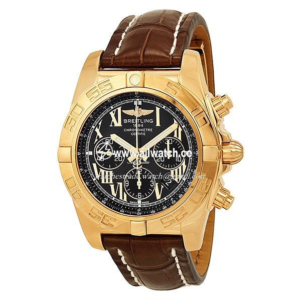 Breitling HB011012/B957 - 740P Chronomat Mens Automatic 18kt Rose Gold