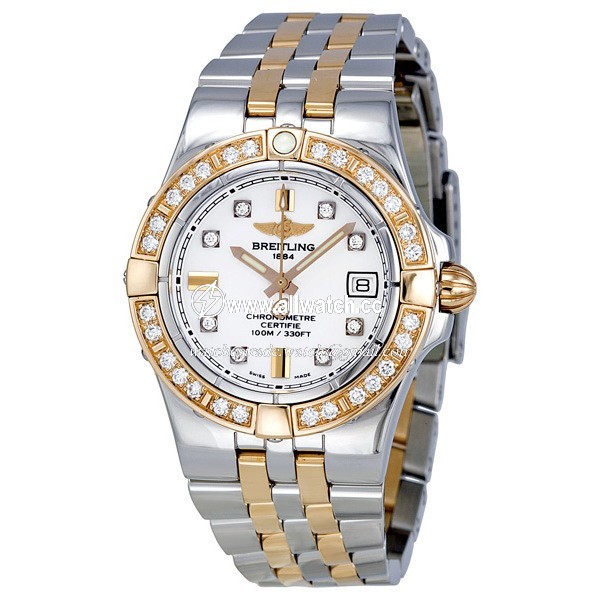 Breitling C71340LA-A715TT Galactic Ladies Quartz Stainless Steel and Gold