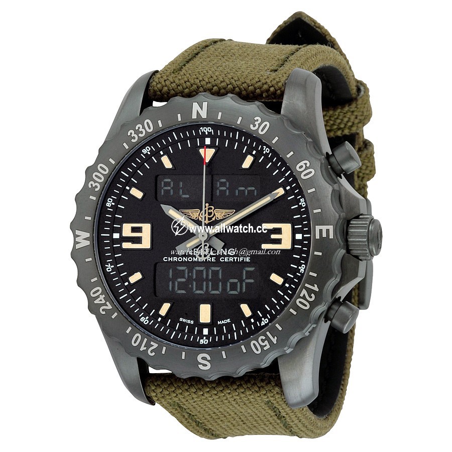 Breitling M7836622-BD39GRFT Mens Quartz Black Carbon-based Stainless Steel