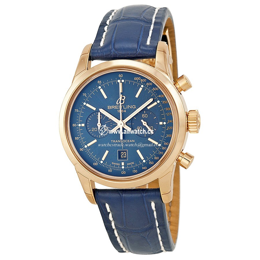 Breitling R4131012/C863 Transocean Mens Automatic 18kt Rose Gold