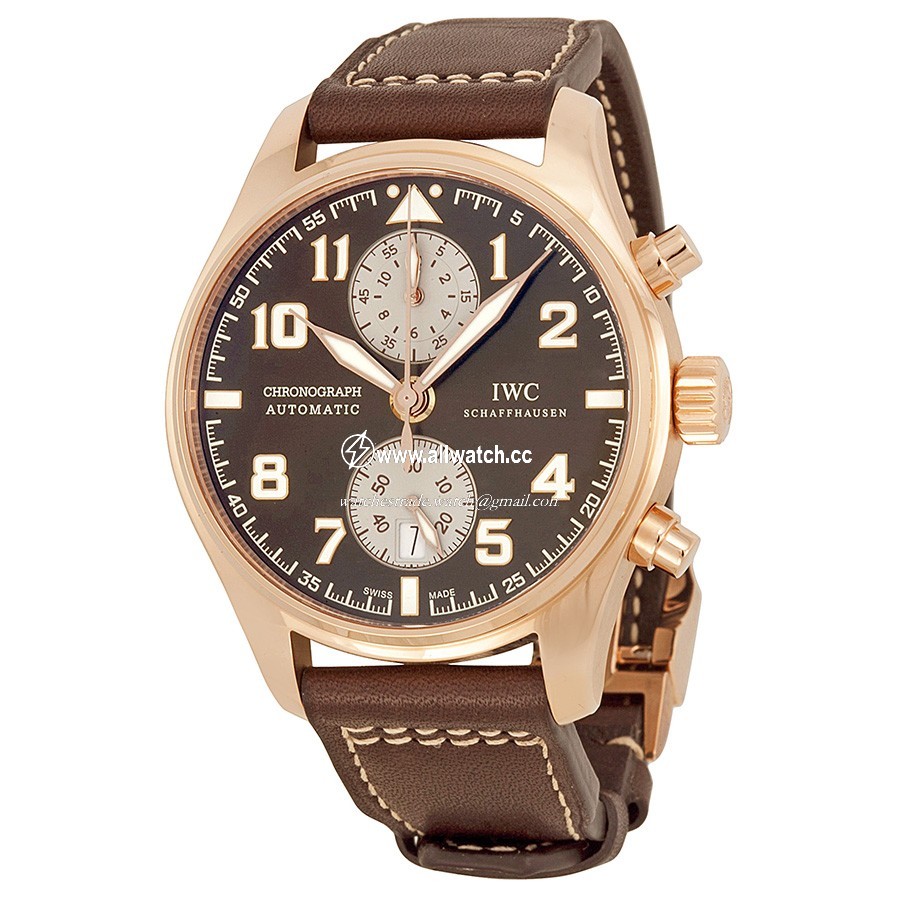 IWC IW387805 Pilot Mens Automatic 18kt Rose Gold
