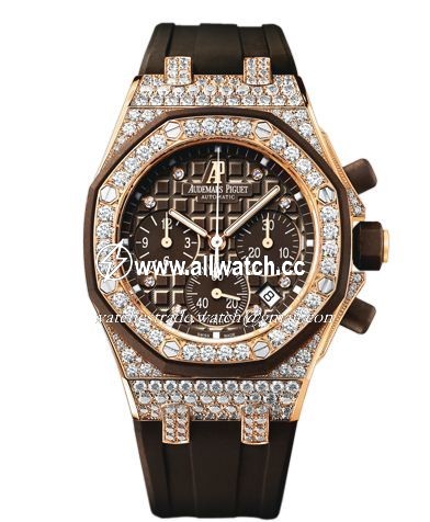 Audemars Piguet 26092OK.ZZ.D080CA.01 Royal Oak Ladies Automatic 18 kt Rose Gold set with diamonds
