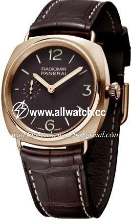 Panerai PAM00336 Radiomir Mens Hand Wind 18kt Rose Gold