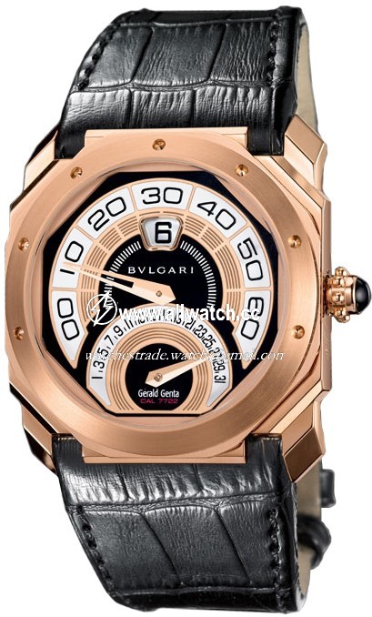 Bvlgari 101832 Mens Automatic 18 Carat Pink Gold