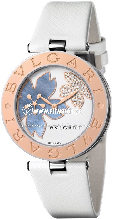 Bvlgari 101901 Ladies Quartz Stainless Steel & 18kt Pink Gold