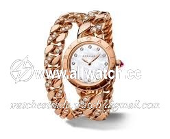 Bvlgari 102038 Ladies Quartz 18 Carat Pink Gold