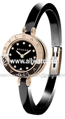 Bvlgari 102087 Ladies Quartz 18 Carat Pink Gold