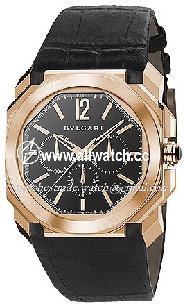 Bvlgari 102115 Mens Automatic 18 Carat Pink Gold