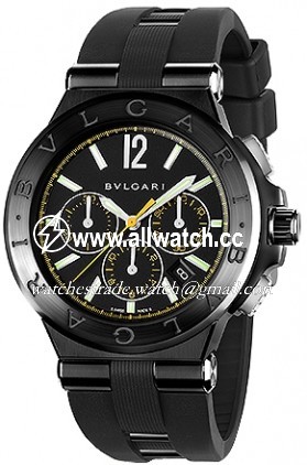 Bvlgari 102161 Mens Automatic Stainless Steel with Black Diamond Like Carbon