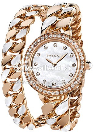 Bvlgari 102171 Ladies Quartz 18k Pink Gold