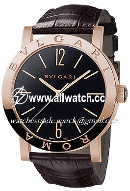 Bvlgari 102186 Mens Hand Wind 18 Carat Pink Gold