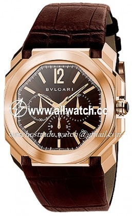 Bvlgari 102259 Mens Automatic 18 Carat Pink Gold