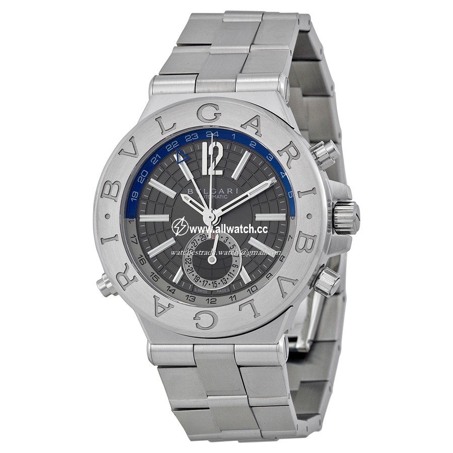Bvlgari DG40C14SSDGMT Diagono Mens Automatic Stainless Steel