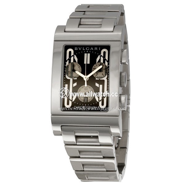 Bvlgari RTC49BSSD Rettangolo Mens Quartz Stainless Steel