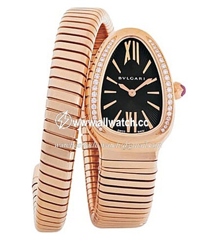 Bvlgari 101815 Serpenti Tubogas Ladies Quartz 18k Pink Gold
