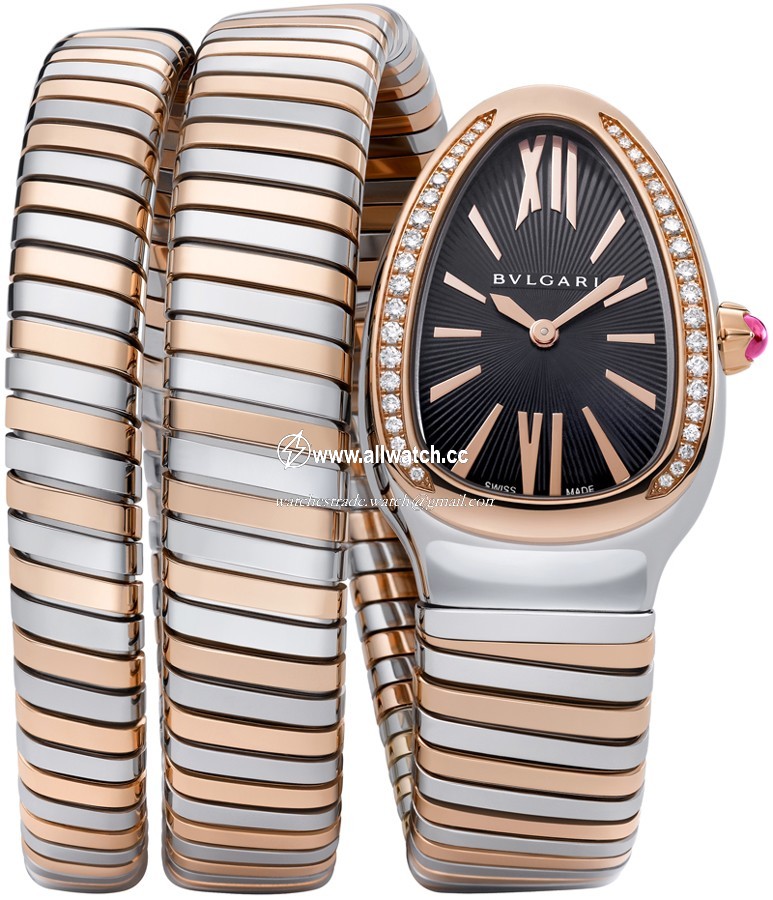 Bvlgari 102099 Serpenti Tubogas Ladies Quartz Stainless Steel