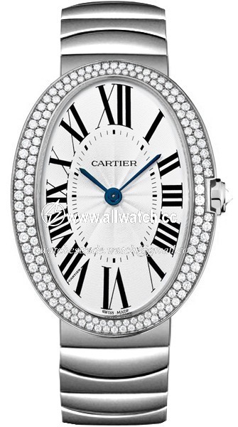 Cartier WB520010 Baignoire Mens Hand Wind 18kt White Gold