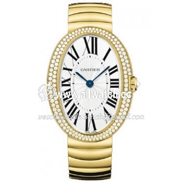 Cartier WB520021 Baignoire Ladies Hand Wind 18Kt Yellow Gold