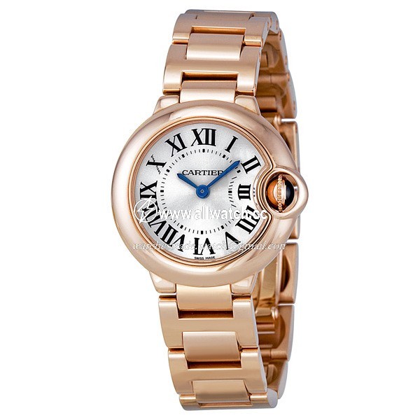 Cartier W69002Z2 Ballon Bleu de Cartier Ladies Quartz 18k Rose Gold