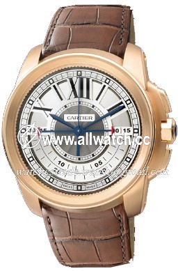 Cartier W7100004 Calibre de Cartier Mens Hand Wind 18 kt Rose Gold