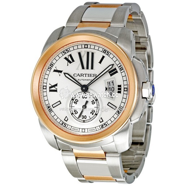 Cartier W7100036 Calibre de Cartier Mens Automatic Stainless Steel