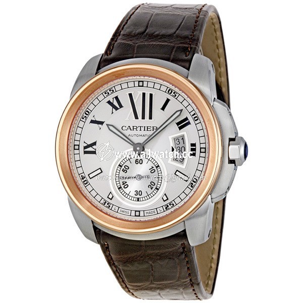 Cartier W7100039 Calibre de Cartier Mens Hand Wind Stainless Steel