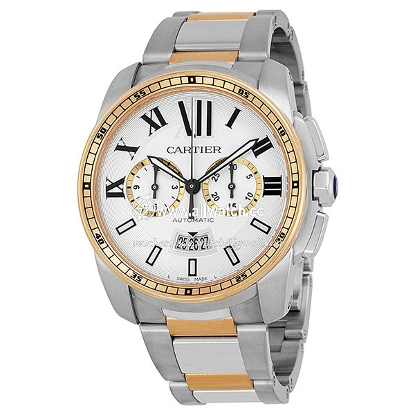 Cartier W7100042 Calibre de Cartier Mens Automatic Stainless Steel