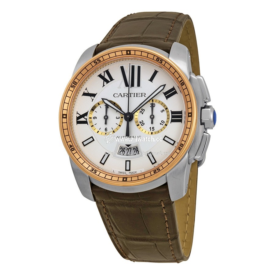 Cartier W7100043 Calibre de Cartier Mens Automatic Stainless Steel