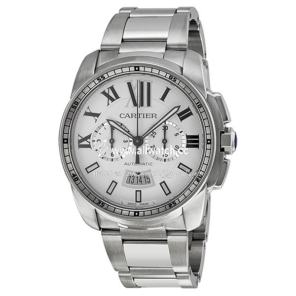 Cartier W7100045 Calibre de Cartier Mens Automatic Stainless Steel